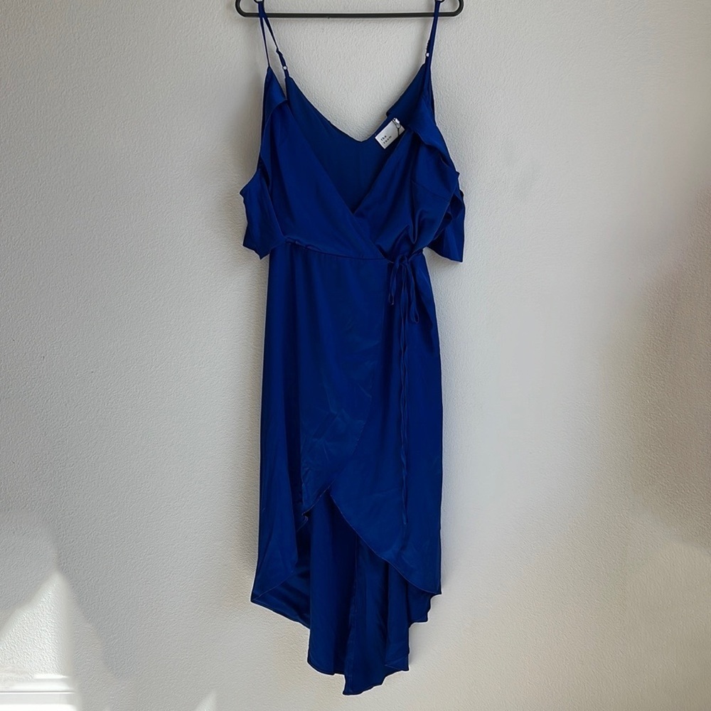 NWT The Room By Ark & Co. Cold-Shoulder Blue Dress